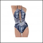 Net-Steals New for 2024 Plunge Cut Halter Swimsuit - The Cybernetic