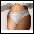 Comfy & Chic White Lace Brief for Women. Size L