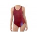  Net-Steals NEW FOR 2024, Cut-Out Back One Piece Swimsuit - Worned Shiny Red