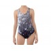  Net-Steals NEW FOR 2024, Cut-Out Back One Piece Swimsuit - Gold Sparkle