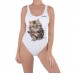 Net-Steals Classic, low-cut back swimsuit - Kitten Love