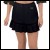 Net-Steals New, Fishtail Mini Chiffon Skirt - Solid Black