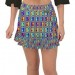 Net-Steals New, Fishtail Mini Chiffon Skirt - Color Leak