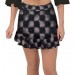 Net-Steals New, Fishtail Mini Chiffon Skirt - 3D Checker
