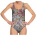 Net-Steals New for 2019, women's classic low-cut back One-Piece Swimsuit -Floral-