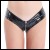 Womens Open Crotch Bikini Wet Look Thong Panties Underwear NWT