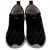 Net-Steals New for 2022 Men's Athletic Shoe - Black Leathery Pattern
