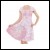 Net-Steals New for 2022, Cap Sleeve Midi Dress - Pink Heart Floral