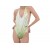 Net-Steals New for 2022, Backless Halter One Piece Swimsuit - Green Glitter