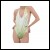 Net-Steals New for 2022, Backless Halter One Piece Swimsuit - Green Glitter