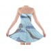 Net-Steals New for 2022, Strapless Bra Top Dress - Light Blue Floral