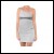 Net-Steals New for 2022, One Shoulder Ring Trim Bodycon Dress - Platinum Silver