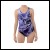 Net-Steals Cut-Out Back One Piece Swimsuit - Wild Flowers