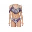 Net-Steals New for 2023, Ruffle Edge Tie Up Bikini Set - Lacy Floral