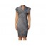 Net-Steals New for 2023, Vintage Frill Sleeve V-Neck Bodycon Dress - Old Jean